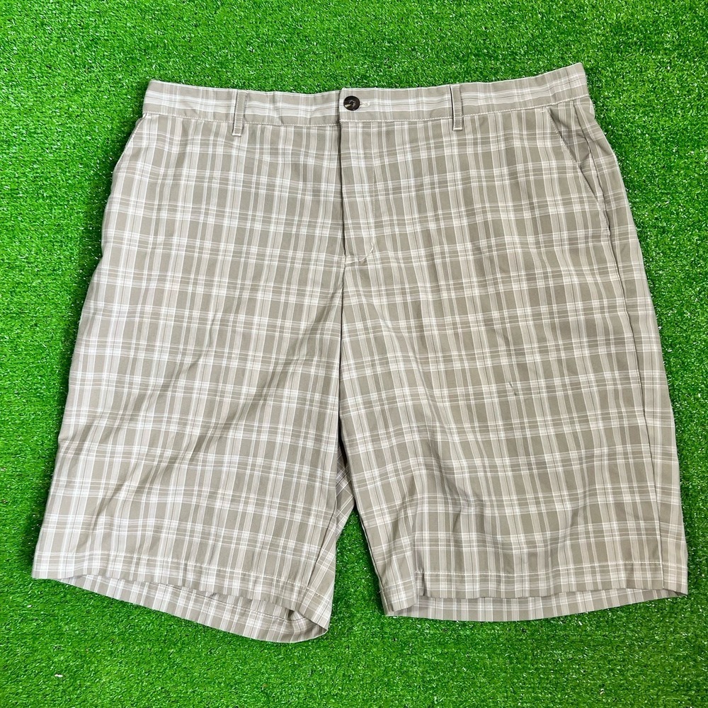 Retro Adidas Golf Shorts Size 38 Plaid Ultimate 365 Lightweight Summer